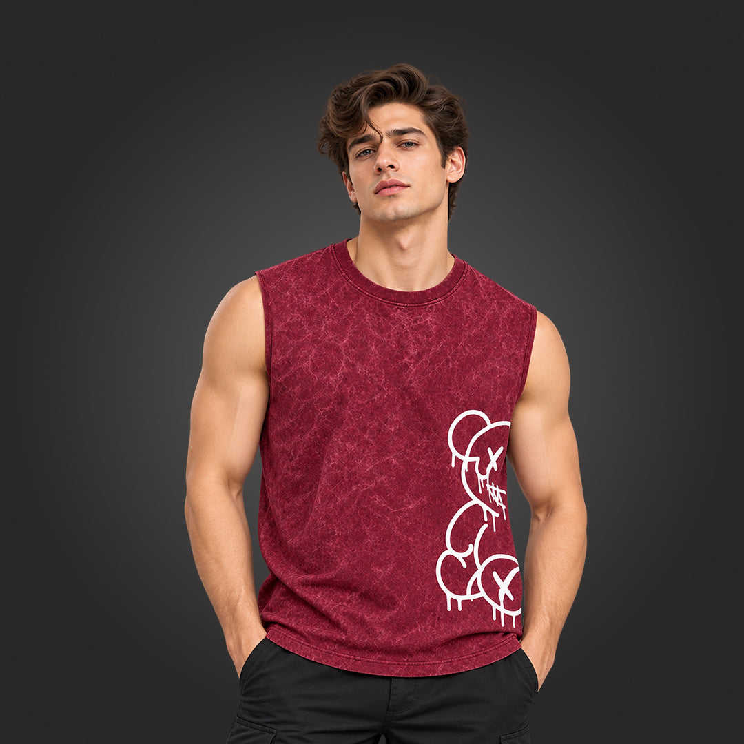 CRIMSON DRIP MUSCLE Tank